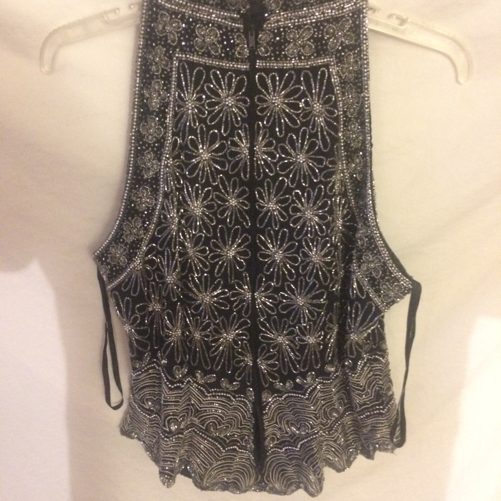 papell boutique evening top size L